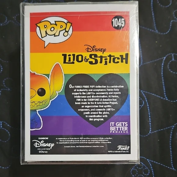 Disney Pop! Stitch Rainbow Vinyl Collectible - Picture 2 of 3
